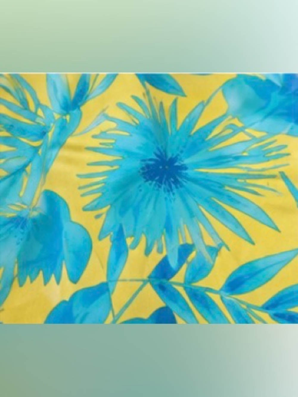 J. McLaughlin Yellow & Turquoise Tropical Floral Dress – Size XS - Picture 4 of 5